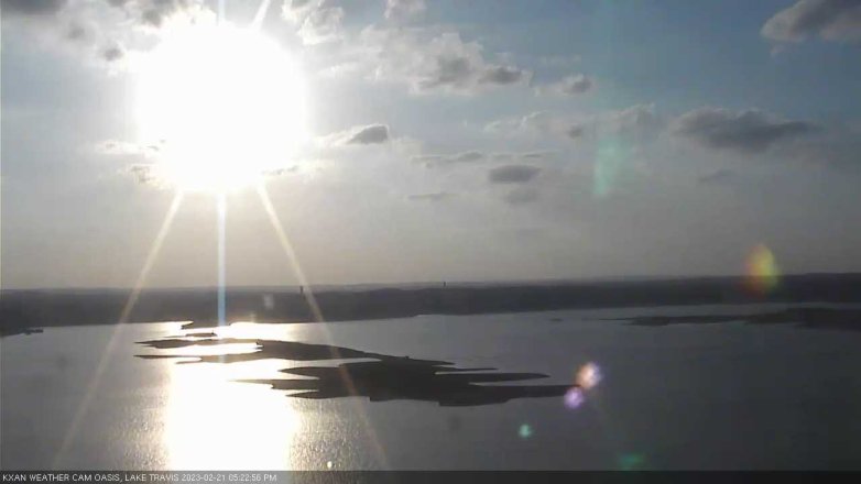 Lake Travis webcam, February 21, 2023 5:25 PM CT