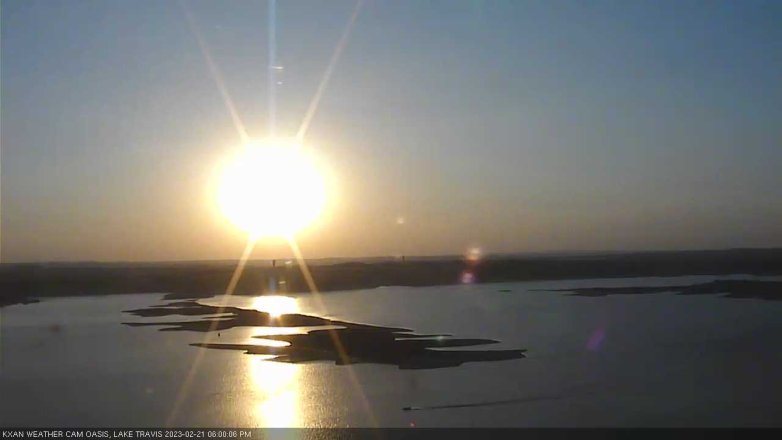 Lake Travis webcam, February 21, 2023 6:00 PM CT