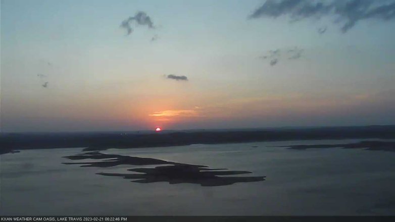 Lake Travis webcam, February 21, 2023 6:25 PM CT