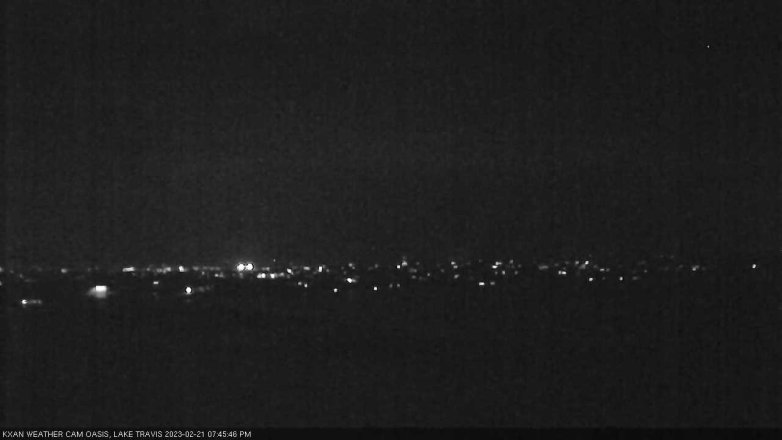 Lake Travis webcam, February 21, 2023 7:45 PM CT
