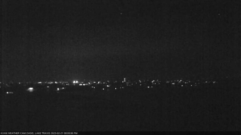 Lake Travis webcam, February 21, 2023 8:00 PM CT