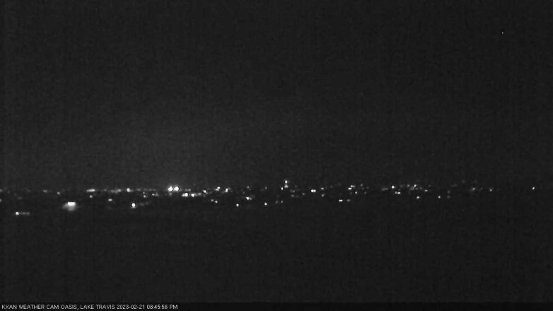 Lake Travis webcam, February 21, 2023 8:45 PM CT