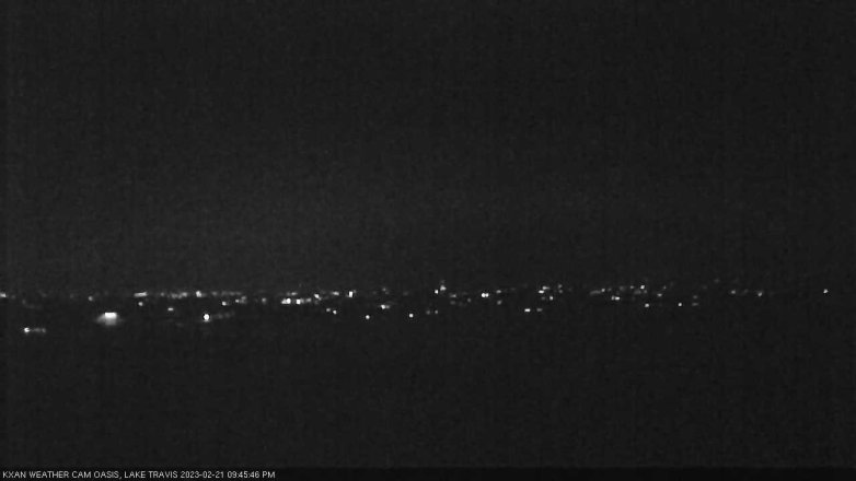 Lake Travis webcam, February 21, 2023 9:45 PM CT