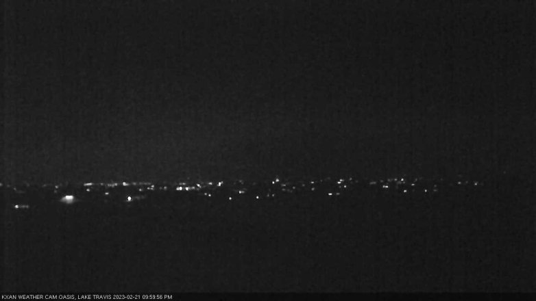 Lake Travis webcam, February 21, 2023 10:00 PM CT