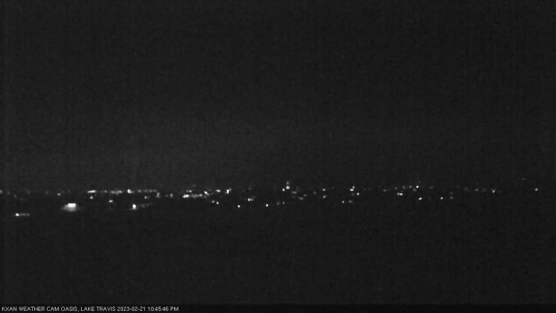 Lake Travis webcam, February 21, 2023 10:45 PM CT