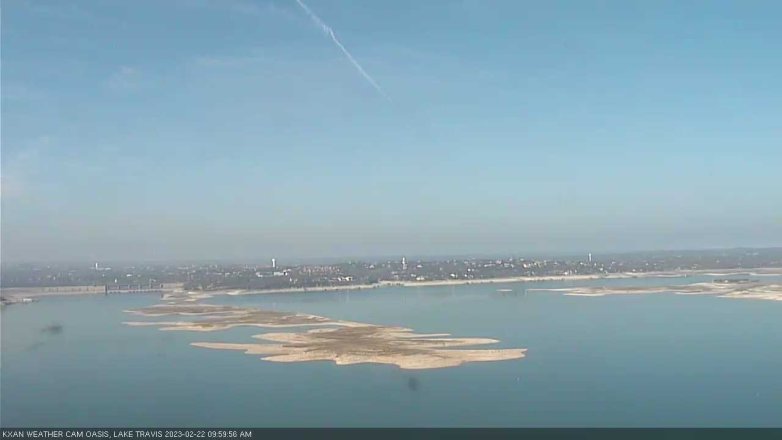 Lake Travis webcam, February 22, 2023 10:00 AM CT