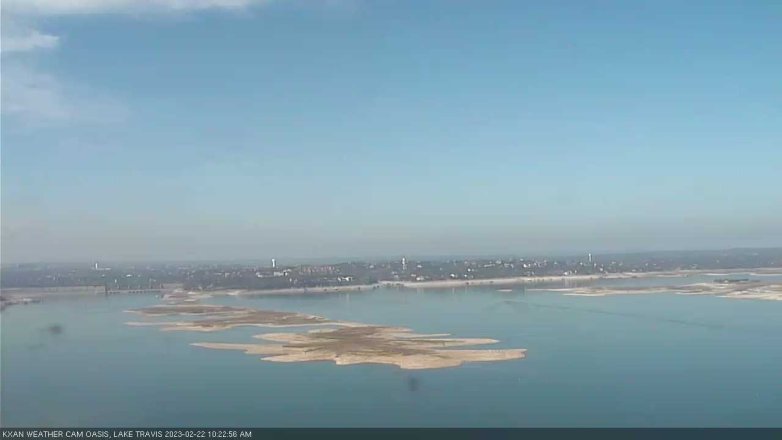 Lake Travis webcam, February 22, 2023 10:25 AM CT