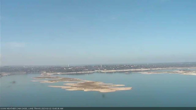 Lake Travis webcam, February 22, 2023 10:45 AM CT