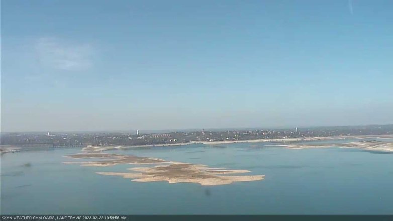 Lake Travis webcam, February 22, 2023 11:00 AM CT