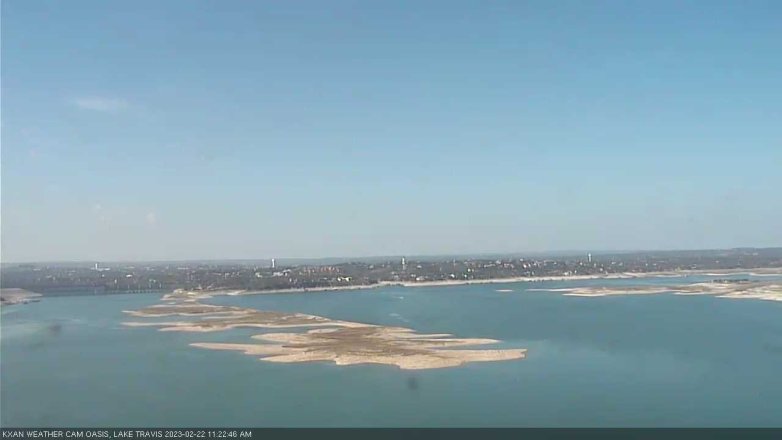 Lake Travis webcam, February 22, 2023 11:25 AM CT
