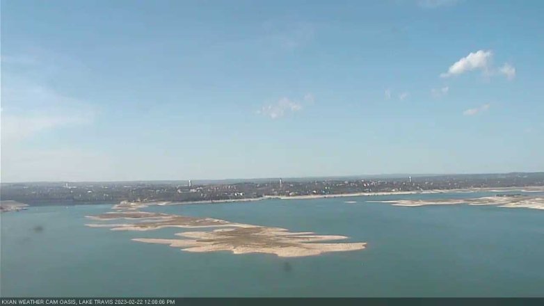 Lake Travis webcam, February 22, 2023 12:00 PM CT