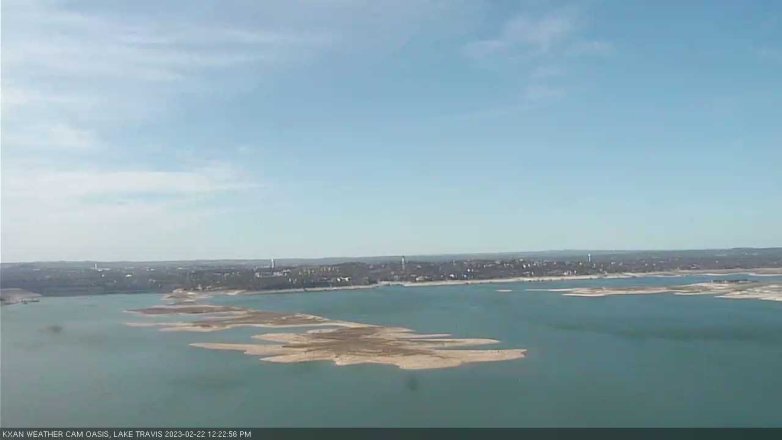 Lake Travis webcam, February 22, 2023 12:25 PM CT