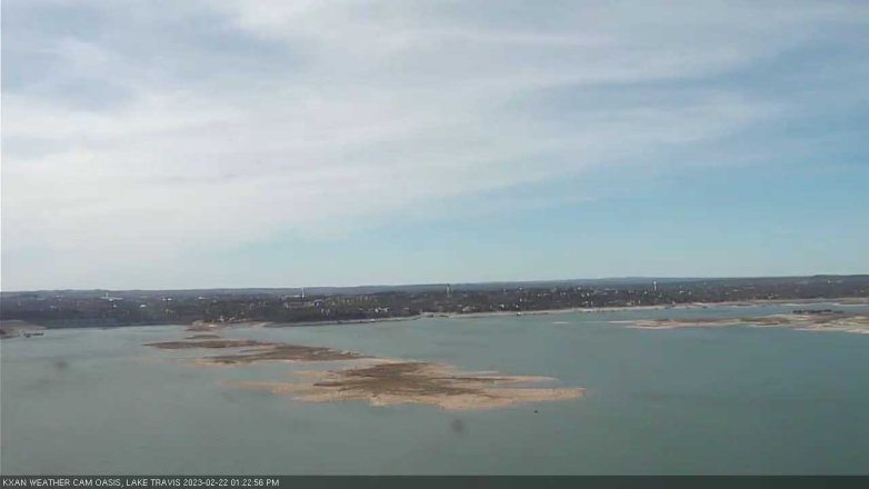 Lake Travis webcam, February 22, 2023 1:25 PM CT