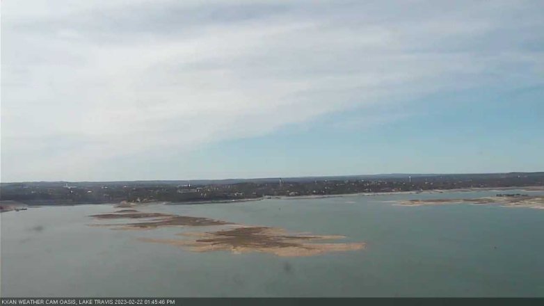 Lake Travis webcam, February 22, 2023 1:45 PM CT