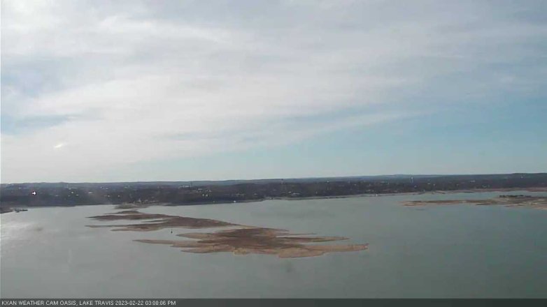 Lake Travis webcam, February 22, 2023 3:00 PM CT