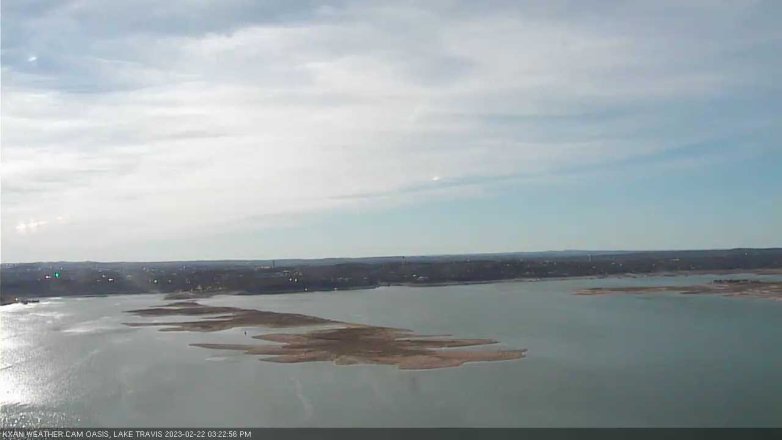 Lake Travis webcam, February 22, 2023 3:25 PM CT