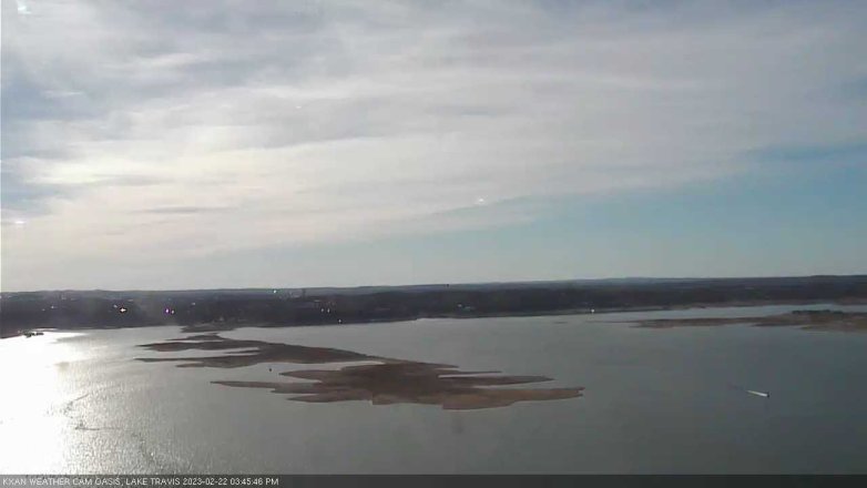 Lake Travis webcam, February 22, 2023 3:45 PM CT