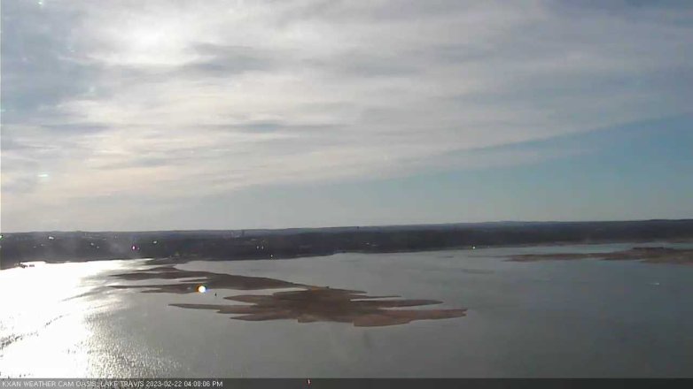 Lake Travis webcam, February 22, 2023 4:00 PM CT