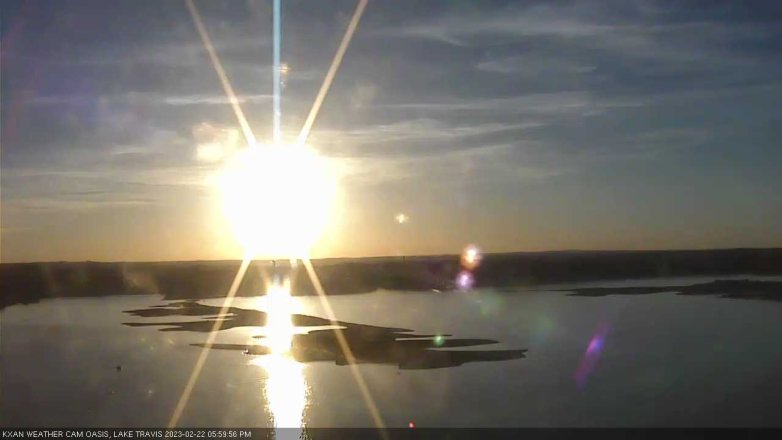 Lake Travis webcam, February 22, 2023 6:00 PM CT
