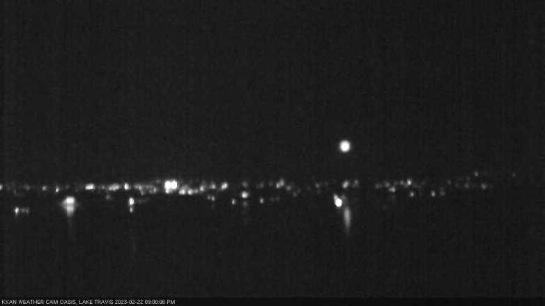 Lake Travis webcam, February 22, 2023 9:00 PM CT