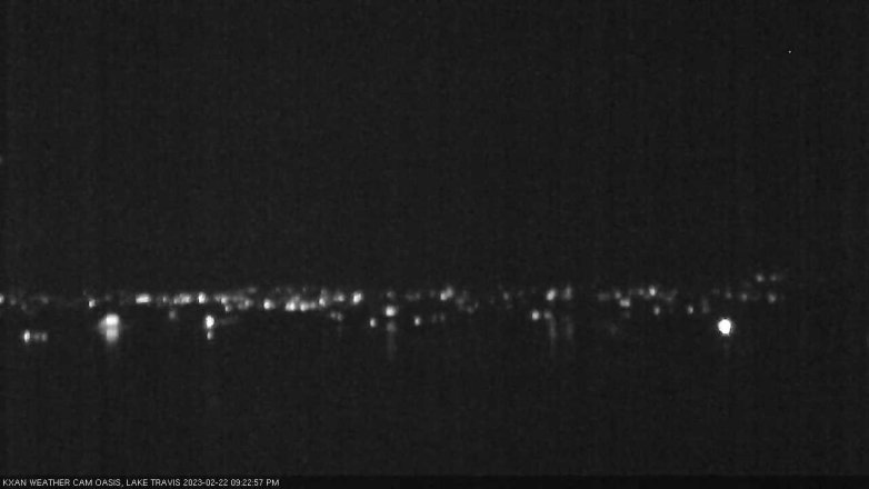 Lake Travis webcam, February 22, 2023 9:25 PM CT