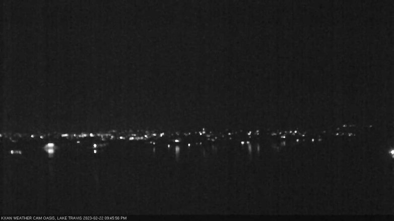 Lake Travis webcam, February 22, 2023 9:45 PM CT