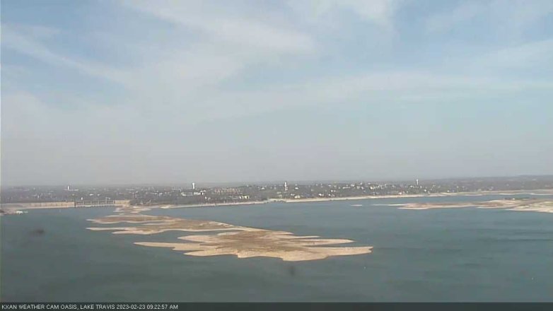 Lake Travis webcam, February 23, 2023 9:25 AM CT