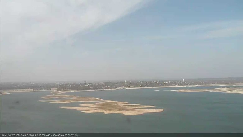 Lake Travis webcam, February 23, 2023 10:00 AM CT