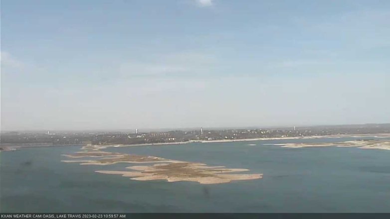 Lake Travis webcam, February 23, 2023 11:00 AM CT
