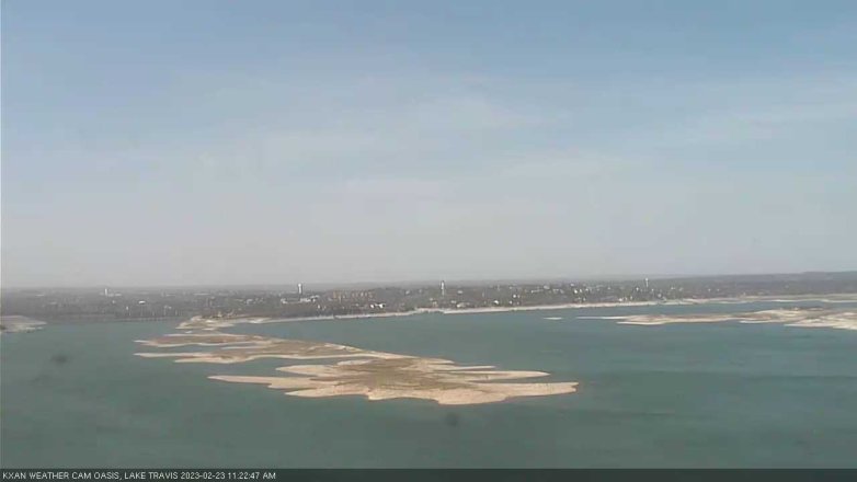 Lake Travis webcam, February 23, 2023 11:25 AM CT