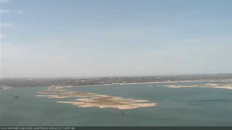 Lake Travis webcam, February 23, 2023 11:45 AM CT