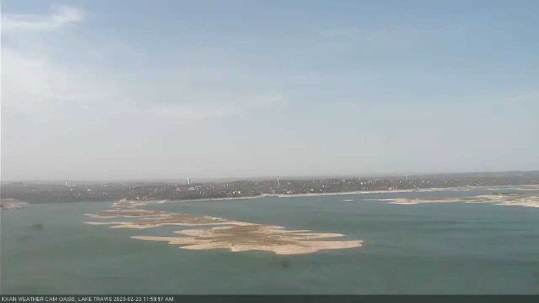 Lake Travis webcam, February 23, 2023 12:00 PM CT