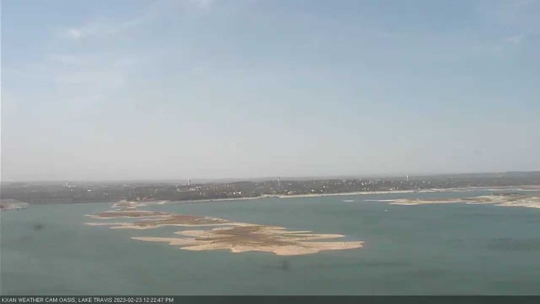 Lake Travis webcam, February 23, 2023 12:25 PM CT