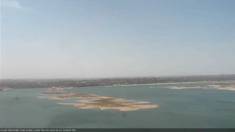 Lake Travis webcam, February 23, 2023 12:45 PM CT