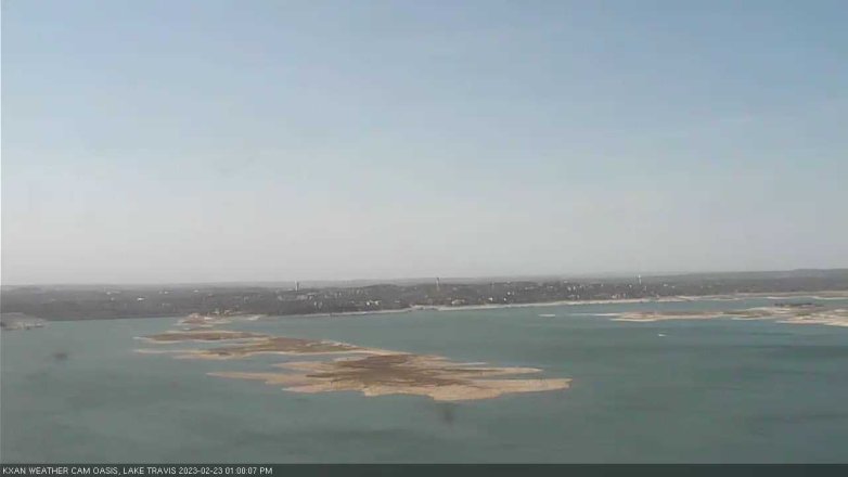 Lake Travis webcam, February 23, 2023 1:00 PM CT