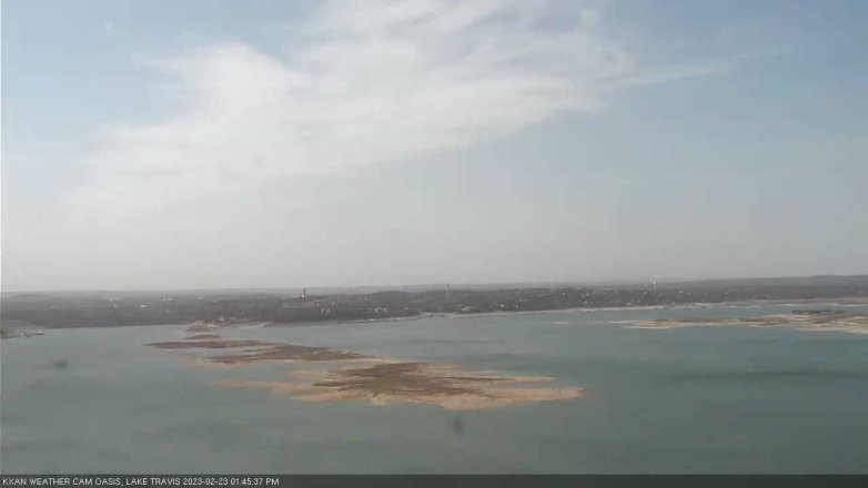 Lake Travis webcam, February 23, 2023 1:45 PM CT