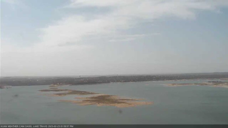 Lake Travis webcam, February 23, 2023 2:00 PM CT