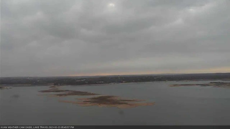 Lake Travis webcam, February 23, 2023 5:45 PM CT