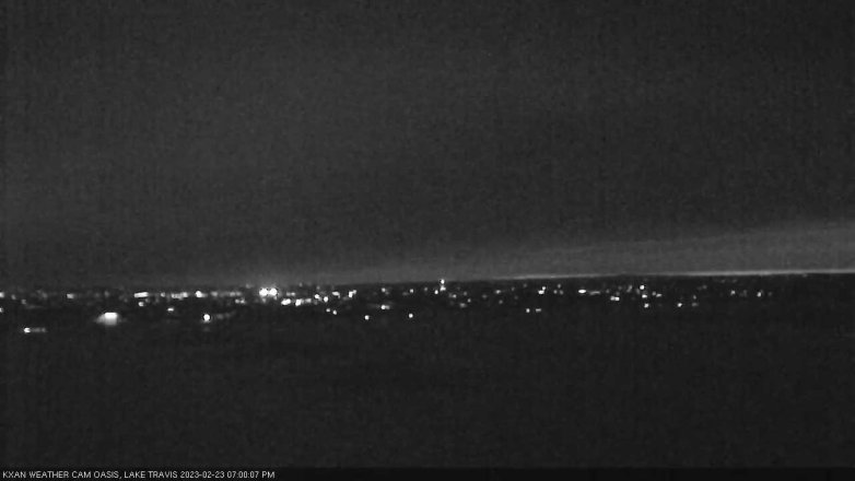 Lake Travis webcam, February 23, 2023 7:00 PM CT