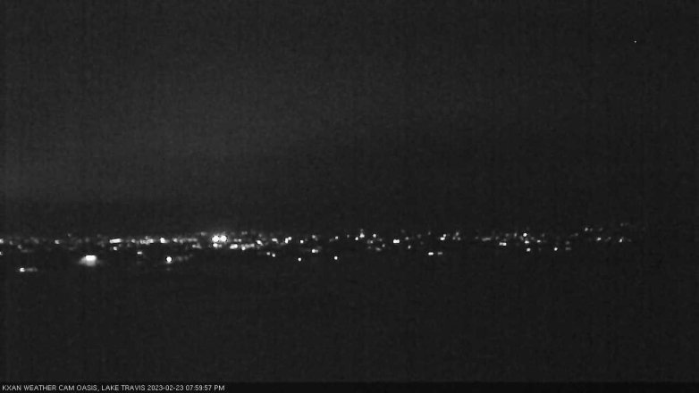 Lake Travis webcam, February 23, 2023 8:00 PM CT