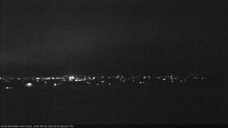 Lake Travis webcam, February 23, 2023 8:25 PM CT