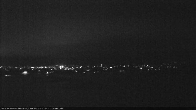 Lake Travis webcam, February 23, 2023 9:00 PM CT