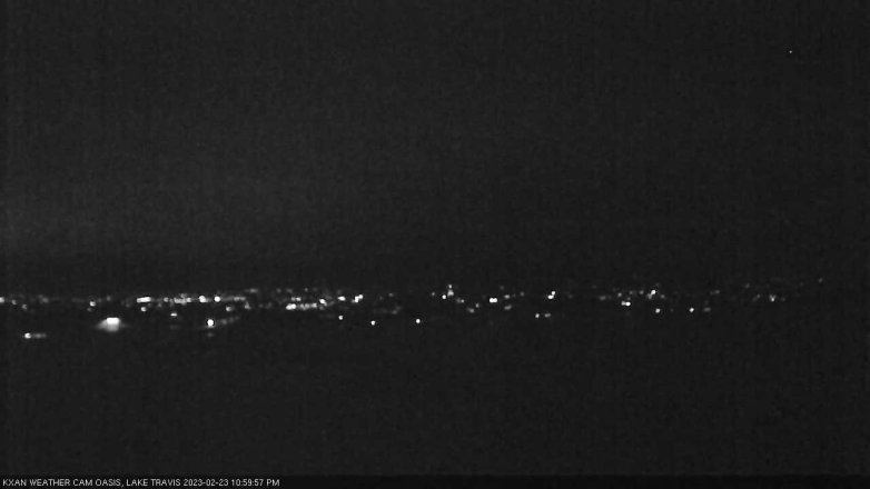 Lake Travis webcam, February 23, 2023 11:00 PM CT