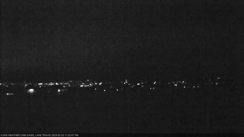 Lake Travis webcam, February 23, 2023 11:25 PM CT
