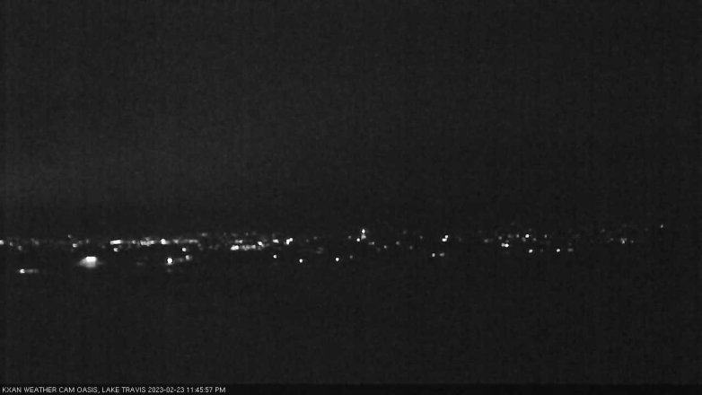 Lake Travis webcam, February 23, 2023 11:45 PM CT