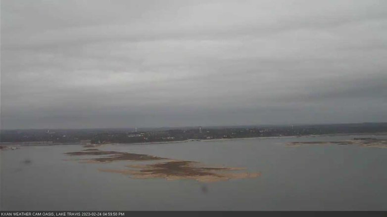 Lake Travis webcam, February 24, 2023 5:00 PM CT