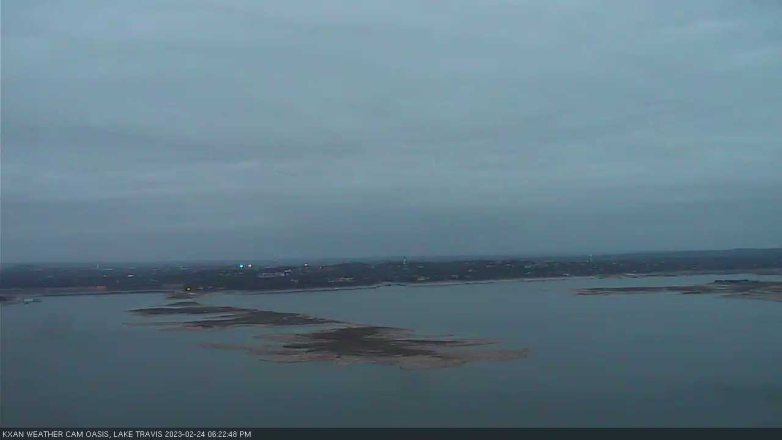 Lake Travis webcam, February 24, 2023 6:25 PM CT