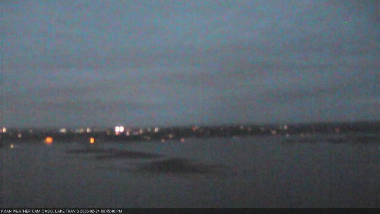 Lake Travis webcam, February 24, 2023 6:45 PM CT