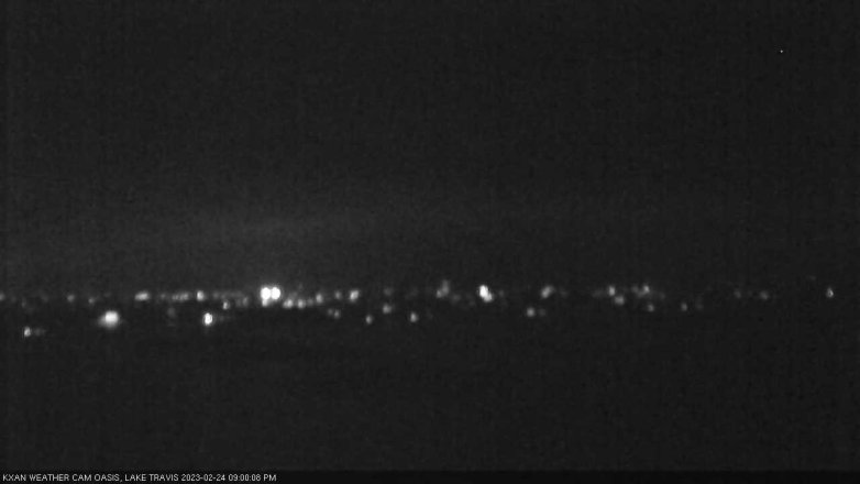 Lake Travis webcam, February 24, 2023 9:00 PM CT