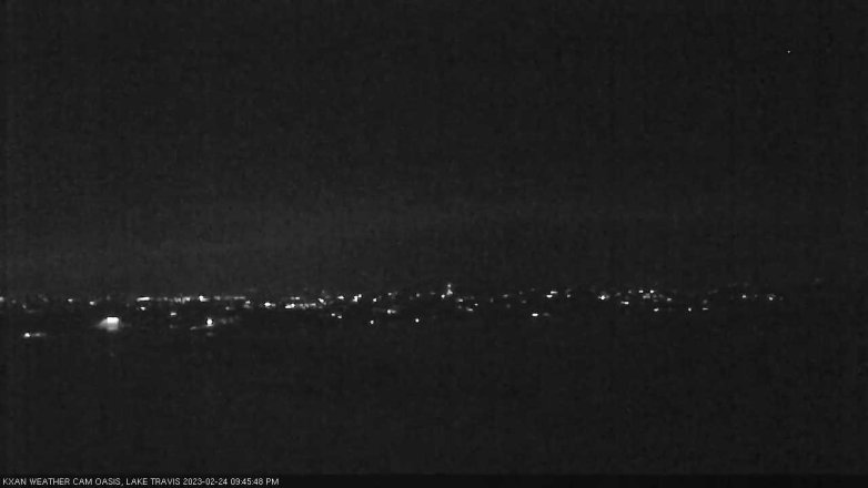Lake Travis webcam, February 24, 2023 9:45 PM CT